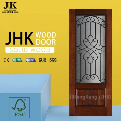 JHK Caronized Silver Bali Wood Interior Door