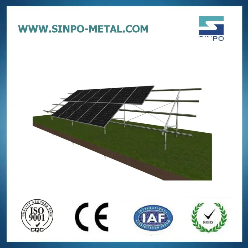 Solar Panel Ground Mount Kit and Ground Screw Bracket