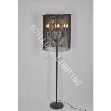 2013 New design black beautiful floor lamp with curtain outside