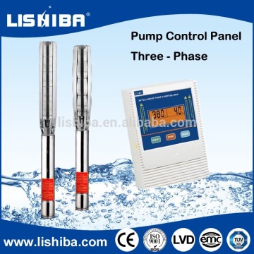 Control box for submersible pump and motor