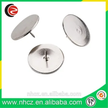 Sliver Flat Safety Push Pin