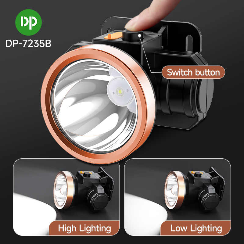 DP Headlamp Rechargeable Li-ion Battery 50W LED