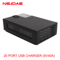 20 chargeur USB Port 200W Charger à port haut