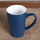 Matte blue coffee mug