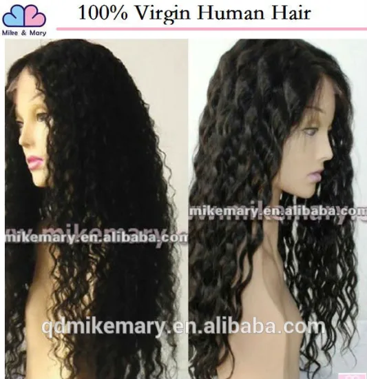 100 Brazilian Virgin Hair Full Lace Wig For Black Women Human Curly Black Hair Swiss Glueless Lace For Wig Making With Baby Hair