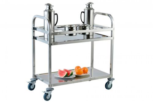 أدوات تقديم الطعام مطعم Stainless Steel Trolley