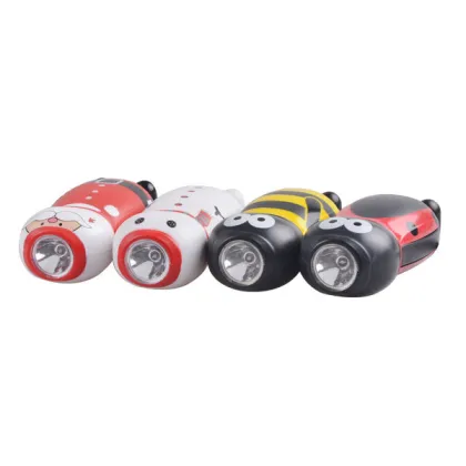 Colorful Animal Shaped Hand Press Power Generation Dynamo Flashlights