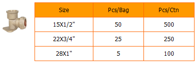 Compression Wall Plate Elbow Fittings