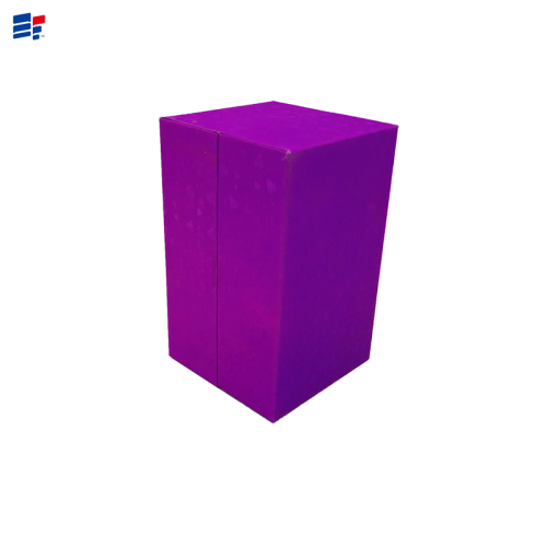 Exquisite purple cardboard paper box