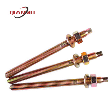 Zinc Plated Carbon Steel Chemical Anchor Bolt