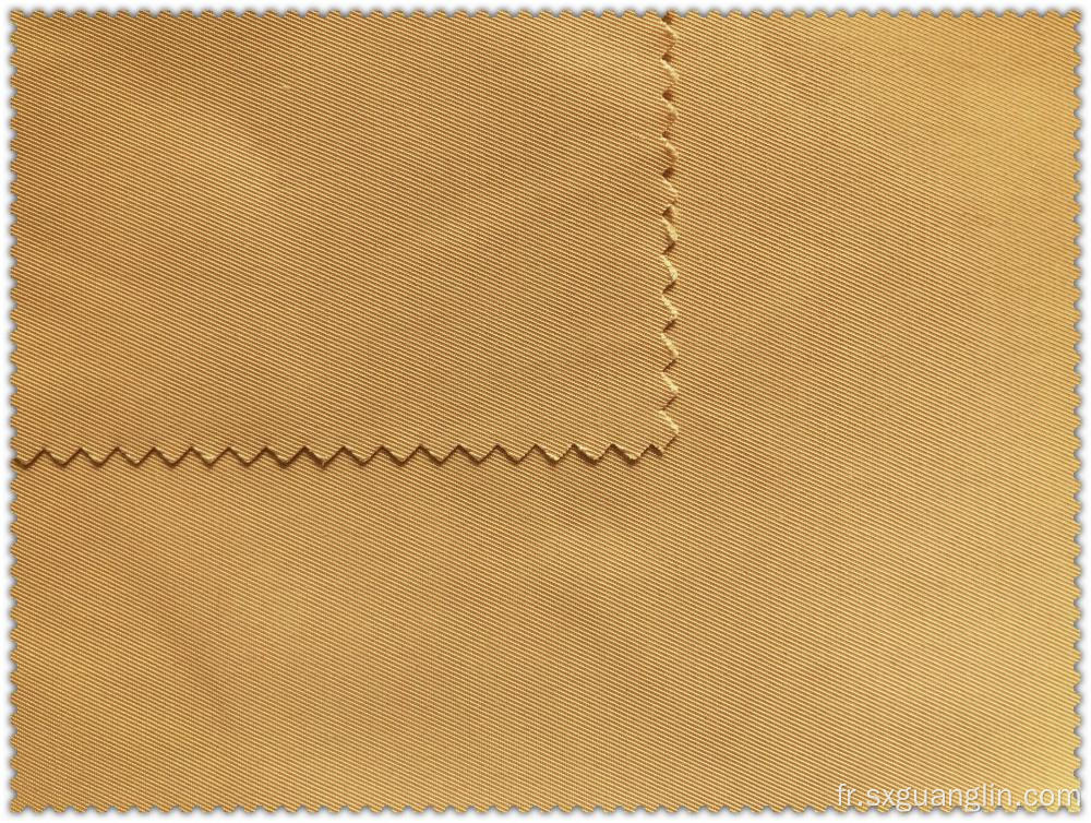 Tissu de sergé double coton polyester