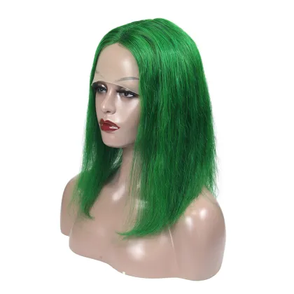glueless short bob lace wigs, cheap price colored bob lace human wig, straight bob color wig