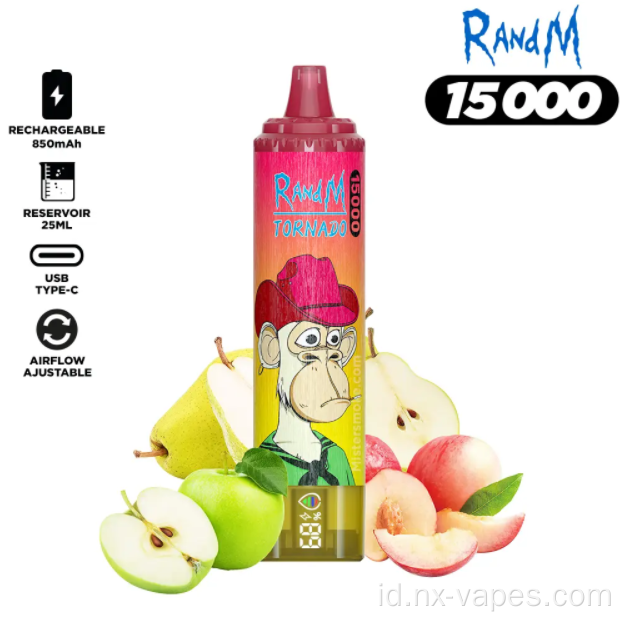 Randm tornado 15000 puff grosir vape sekali pakai