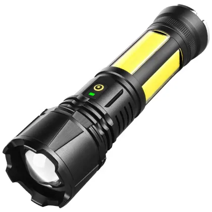 Wason High Power Strong Light 2000 Lumens Outdoor Flashlight Torch XHP90&COB Dual Led Rechargeable Magnetic Torch Flashlight