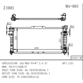 Radiador para Mazda 626`mx6` 2.0 Número OEM FS11-15200C