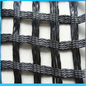 Ployest warp knitted geogrid for soft ground