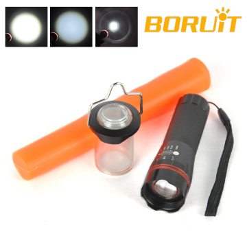 Boruit RJ-0721 Camping Flashlight Traffic Torch Light With Traffic Wand +Camping lampshade