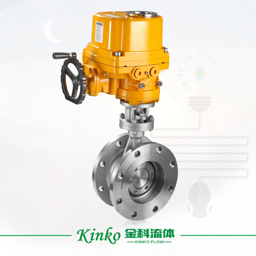 Electric hard seal flange butterfly valve