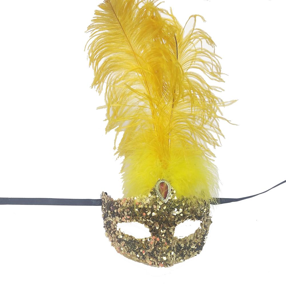 Beautiful Halloween Feather Mask