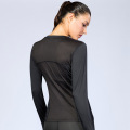 Nei Long Sleeve Workout Shirts fir Fraen