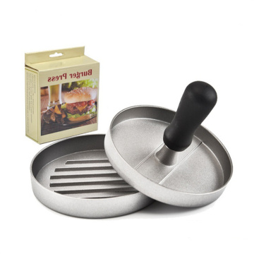 Nicht-Stick-Aluminium-Burgerpresse mit 100 gewachsten Papieren für Fleischpatty Making