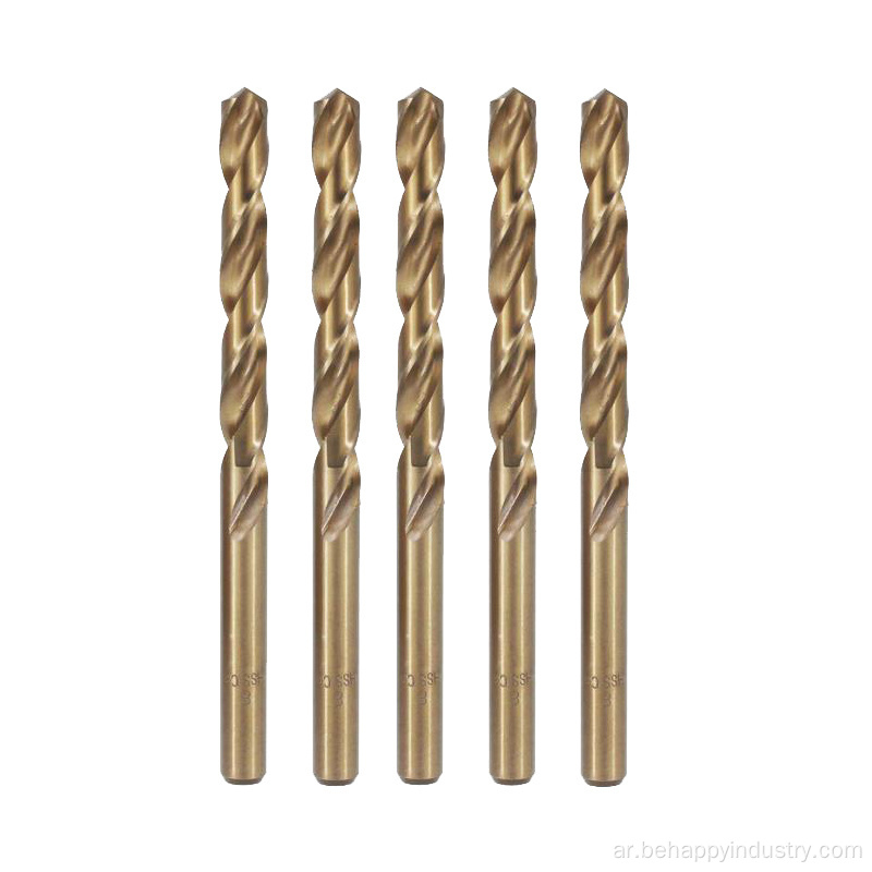 8pcs Titanium المغلفة HSS Twist Set بت