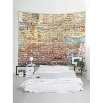 Colored Brick Wall Tapestry Stone Tapestry Wall Hanging Tapestry Polyester Print for Livingroom Bedroom Home Dorm Decor