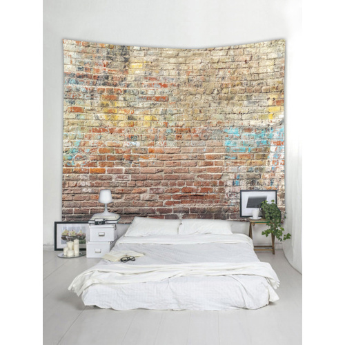 Colored Brick Wall Tapestry Stone Tapestry Wall Hanging Tapestry Polyester Print for Livingroom Bedroom Home Dorm Decor