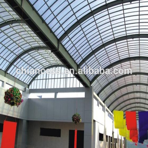Policarbonato Skylight Roofs Polycarbonate Hollow Sheet With Uv