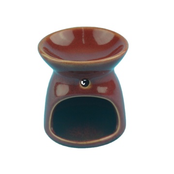 Factory Brown Glazed Ceramic Tealight Incense Burners