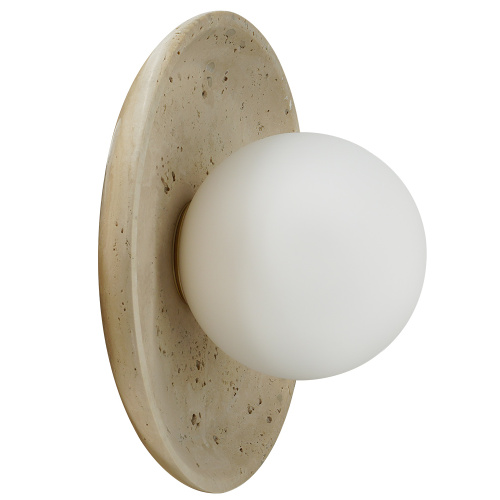 Luminária de parede feita à mão em pedra travertino Natrual