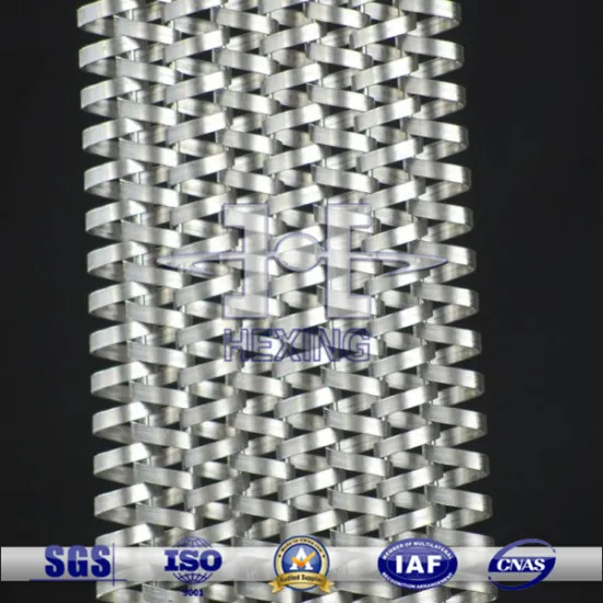 Stainless steel decorative woven spiral net curtain