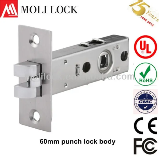 3 keys Lock Body, 60mm punch lock body