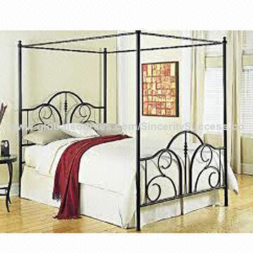 Wrought iron bed, metal-made, durable and new style
