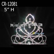 Fashion heart rhinestone tiara crowns