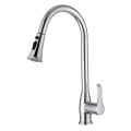 China Chrome Single Handle Pull Down Brass Kitchen Faucets Manufactory