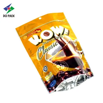 Customized gravure printing stand up zipper pouch classic coffee bag