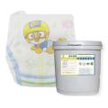 Breathable paper diaper waterborne ink
