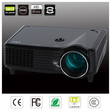 Cre Projector 2200 Lumens HD LED Mini Full HD LED Projector