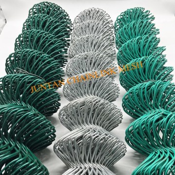 Diamond PVC revêtu de clôture à maille verte revêtu