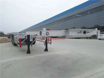 Container frame container port transportation semi-trailer