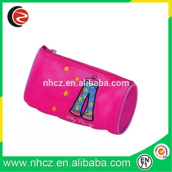 Round Polyerster Pencil Bag