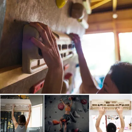 ZT Rock Climbing Fingerboard Climbing Training Board Climbing Grip Board Hangboards for Climbing