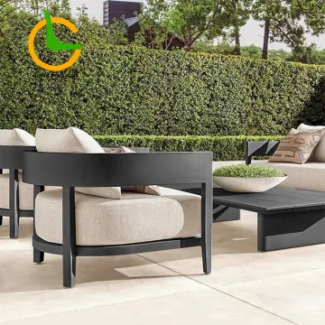 Luxury Courtyard Outdoor Sofa Set - Aluminum Patio Furniture for Backyard