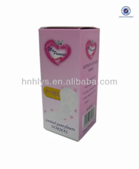Elegant Scented Panty Liner Packaging Boxes