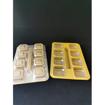 Plastic Food Tray for Snack Storage: Small Mooncake and Biscuit Packaging