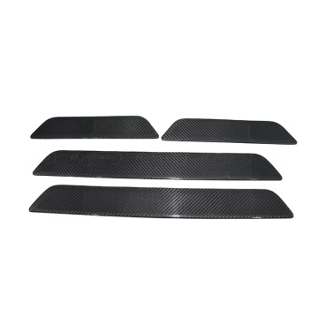 Auto Parts Dry Carbon Fiber Side Door Sill Trims for Tesla Model 3 2016-2019