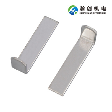 Angled Stamped Flat Electrical Contact Terminals
