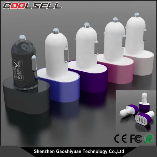 Trade Assurance supplier usb universal USB car charger adapter fast charging portable 4 port car charger