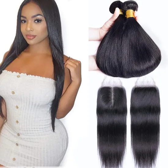 Align Cuticle Line Virgin Hair 300 Brizillian Bundles 22 24 26 Inch Bundles With Closure 20 Inch Real Human Hair Bundles Stright